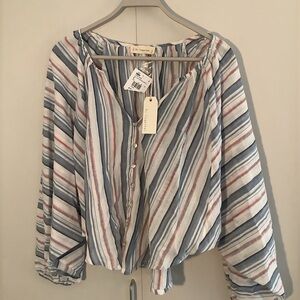 Button Down Top NWT